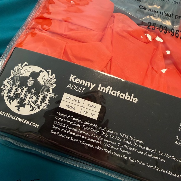 Adult South Park Kenny inflatable Costume OS - Picture 5 of 5